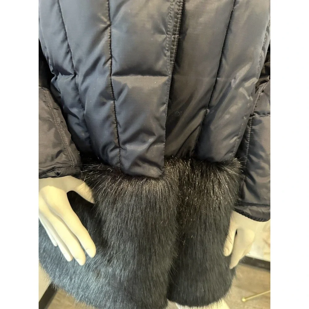 Crewcuts Girls Coat Blue Primaloft Puffer Faux Fur Jacket - Size 16 Orig.$239 - Picture 6 of 13